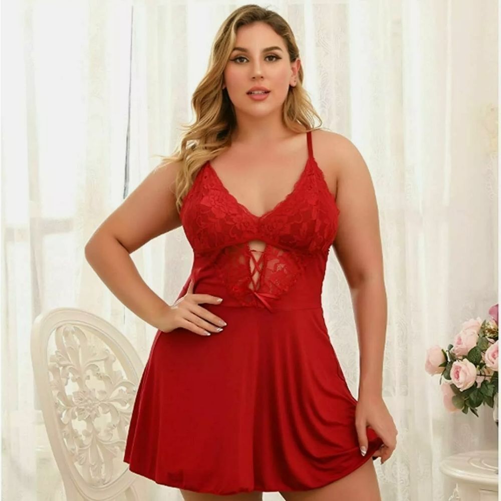 Womens Lingerie Sexy Nightgowns Soft Modal Nightie Slip Lace Chemise Sleepwear